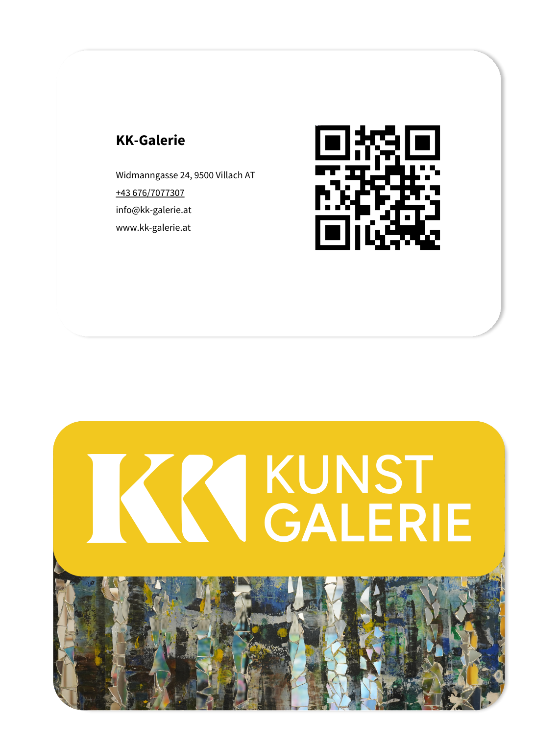 Mockup KK-galerie logo business card
